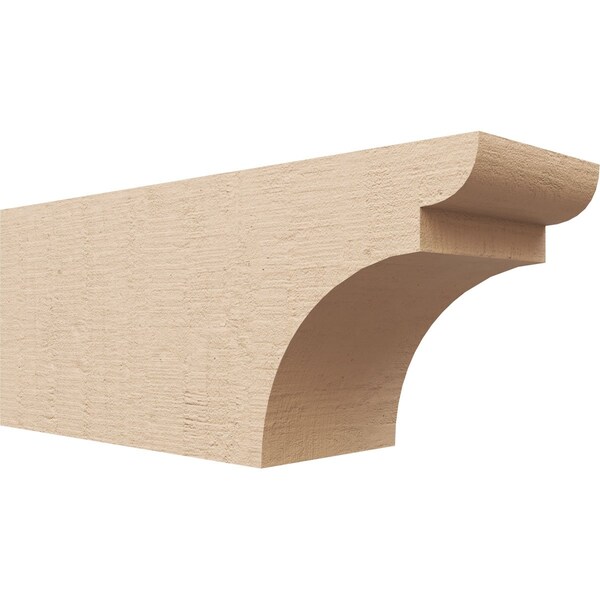 Ekena Millwork 6in. W x 8in. H x 20in. L Yorktown Woodgrain TimberThane Rafter Tail, Primed Tan RFTUR06X08X20YORRCPR - main
